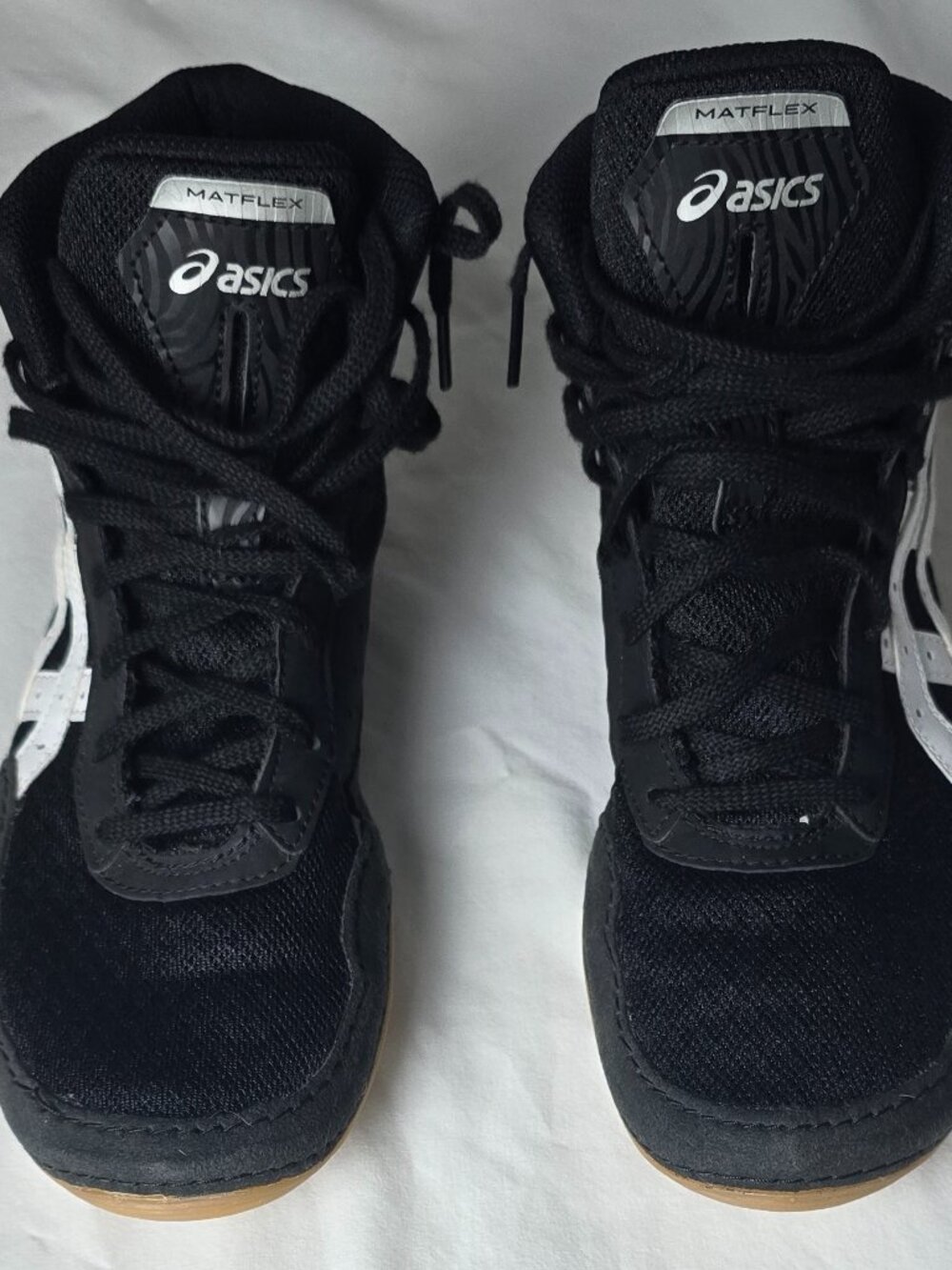 ASICS Matflex Wrestling Shoes Black White Gum US 7 EU 38 New No Box
